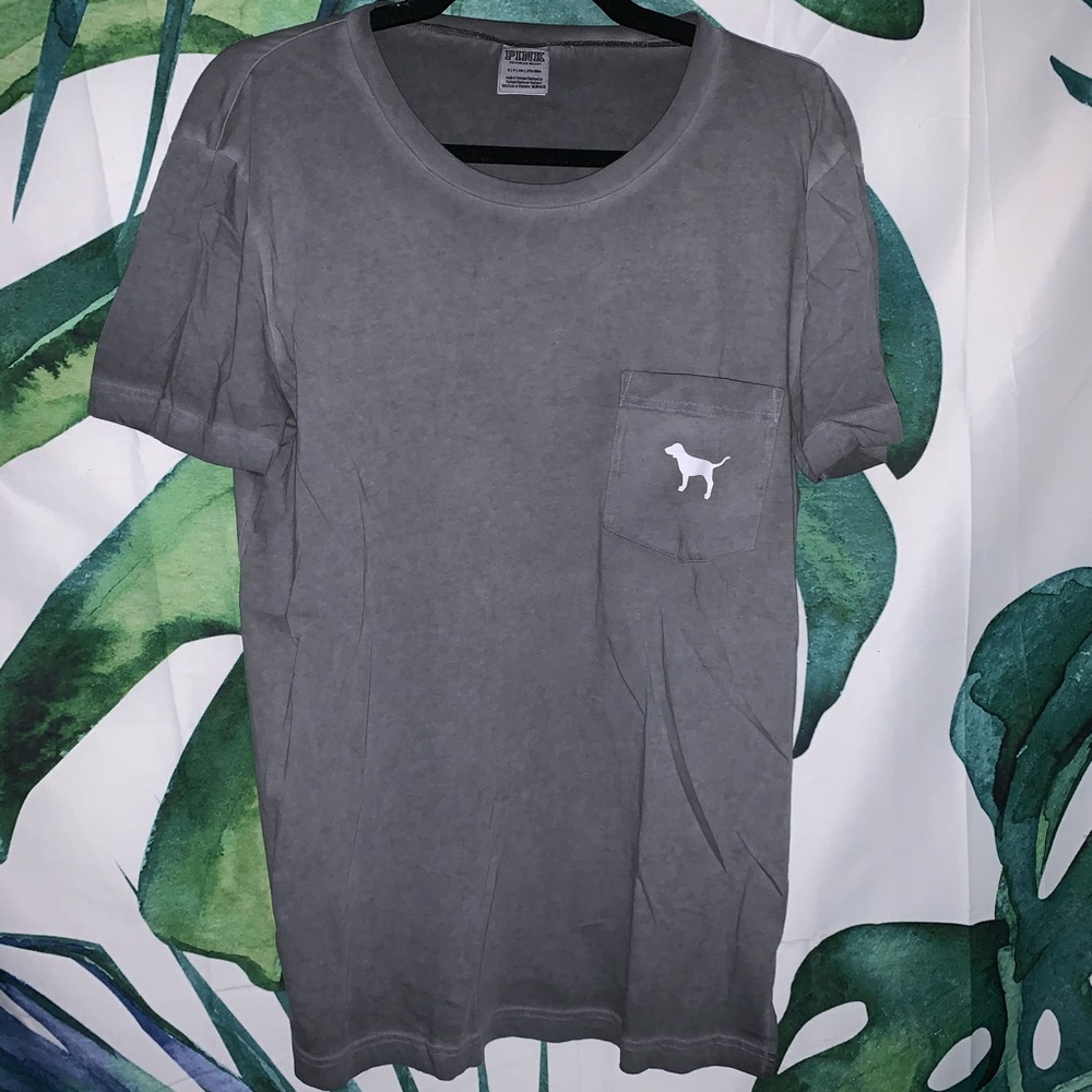 VS PINK gray t-shirt